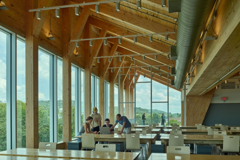 Anthony Timberlands Center for Design & Material Innovation design by Grafton Architects . Modus Studio