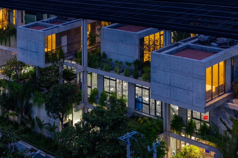 Textile Factory Office design by Ho Khue Architects