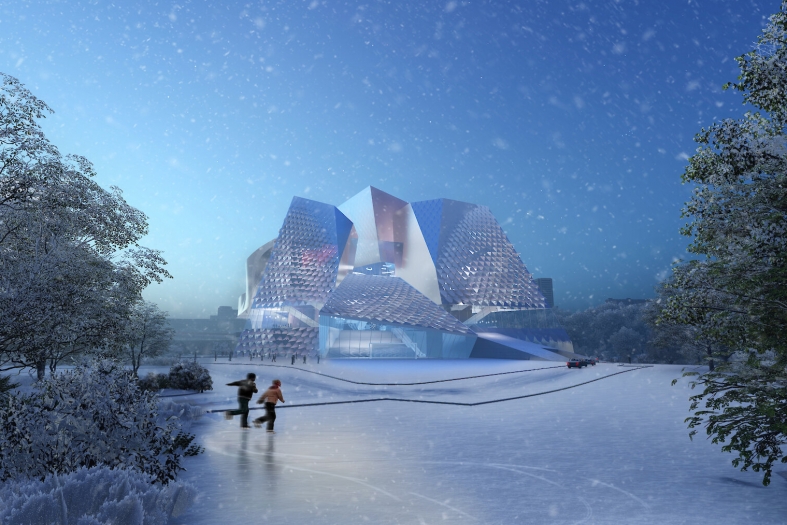Kemerovo Museum and Theater Complex design by COOP HIMMELB(L)AU Wolf D. Prix & Partner 