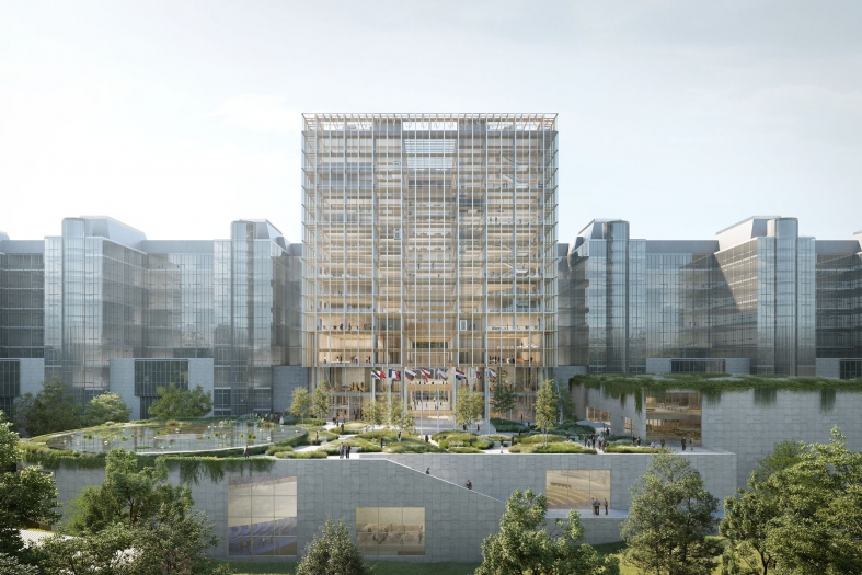 New european parliament building design by KAAN architecten