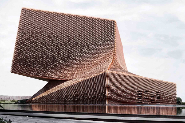 Jinling Diamond Art Pavilion  design by AZL architects. 