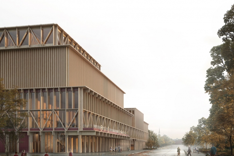 New Central Bath and Sports Facility design by Hermansson Hiller Lundberg Arkitekter 