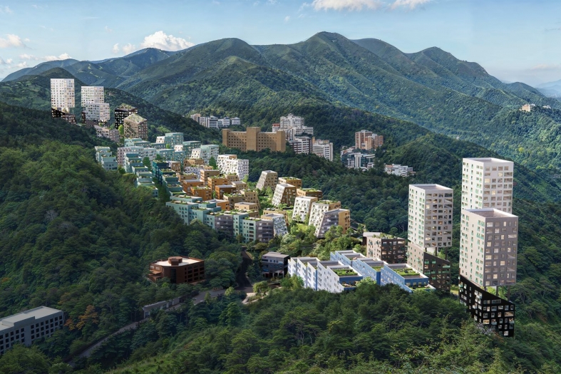 Slope Housing design by OMA