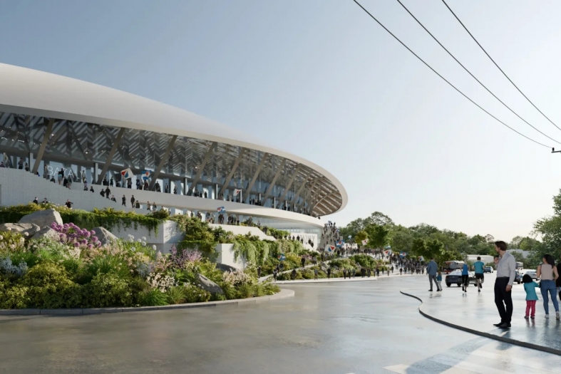 Ostrava Stadium design by JKMM Architects