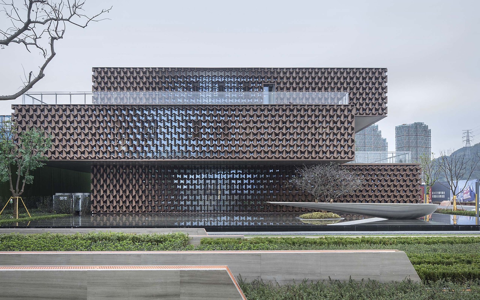 The Sales Center in Wenzhou TOD New Town design by NAN Architects