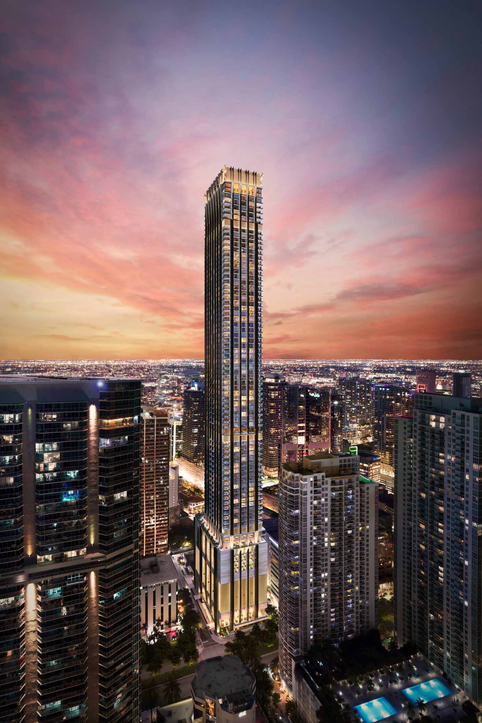 888 Brickell Skyscraper design by Studio Sofield and Dolce & Gabbana #architecture