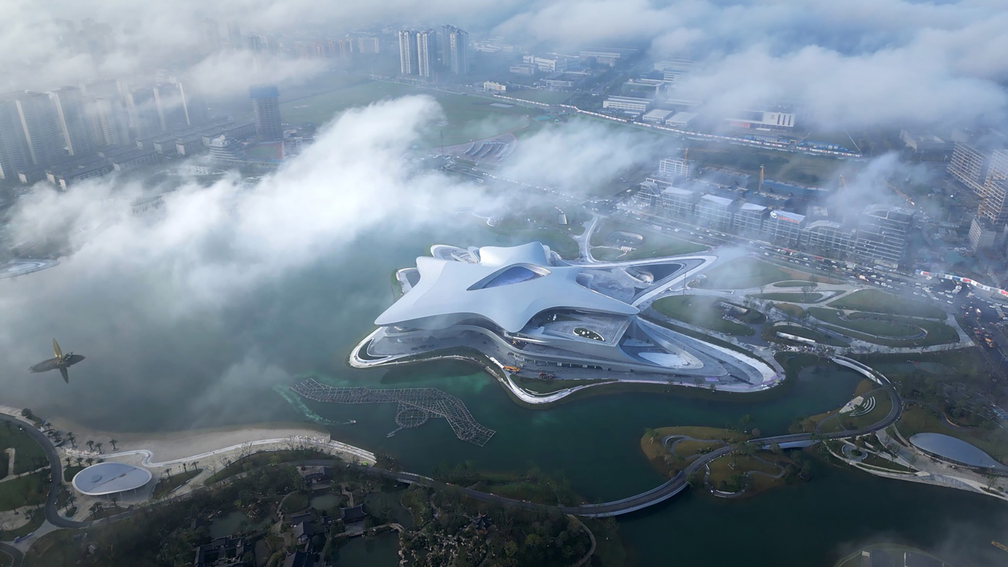 Chengdu Science Fiction Museum design by Zaha Hadid Architects (ZHA)