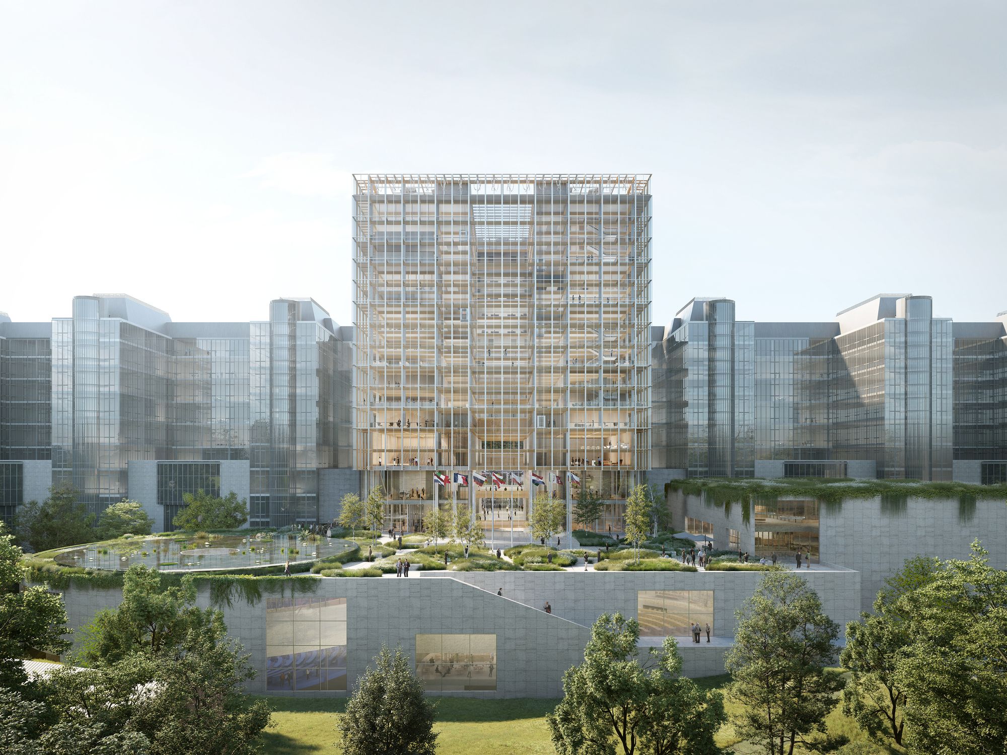 New european parliament building design by KAAN architecten