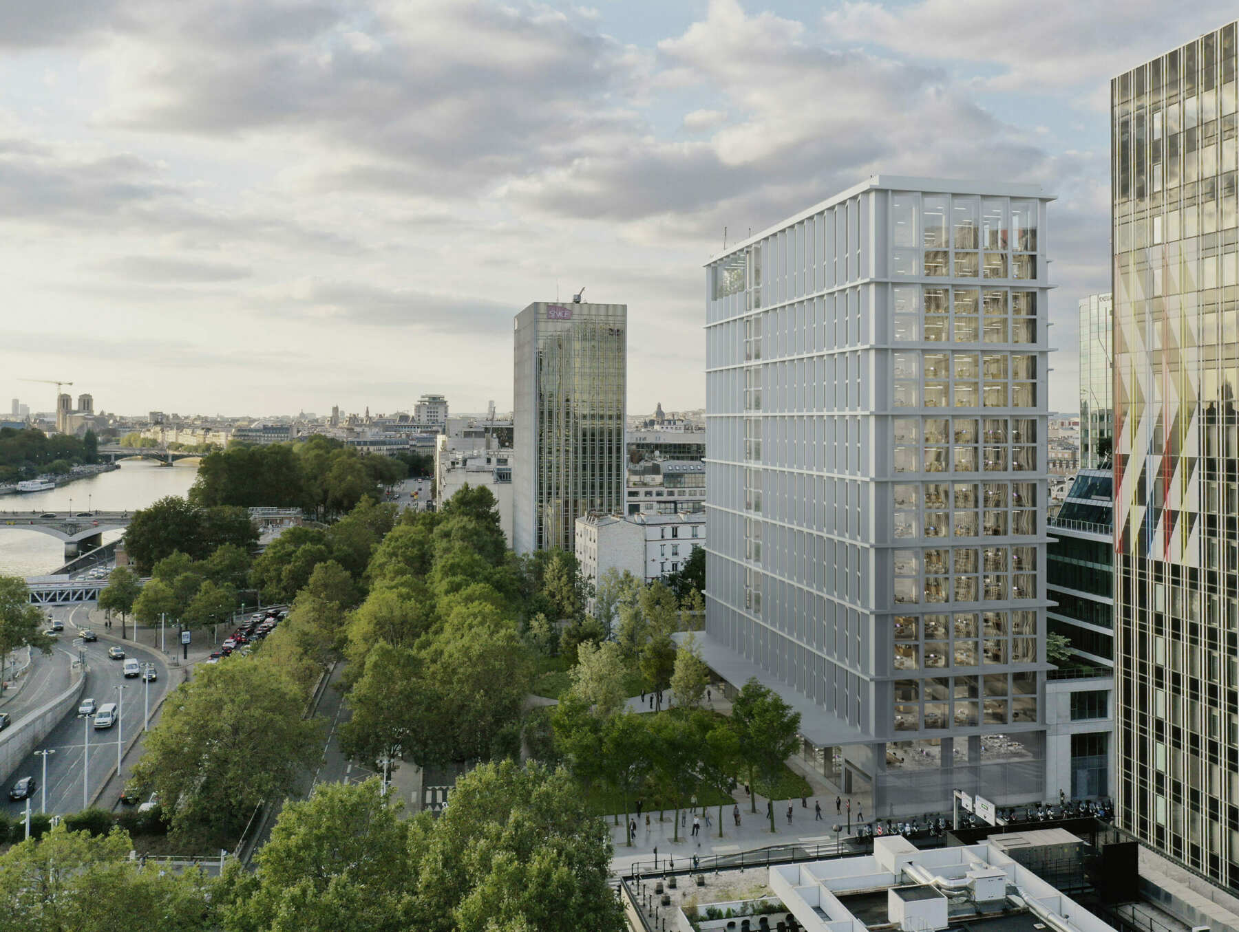  Rive de Seine Tower design by LAN 