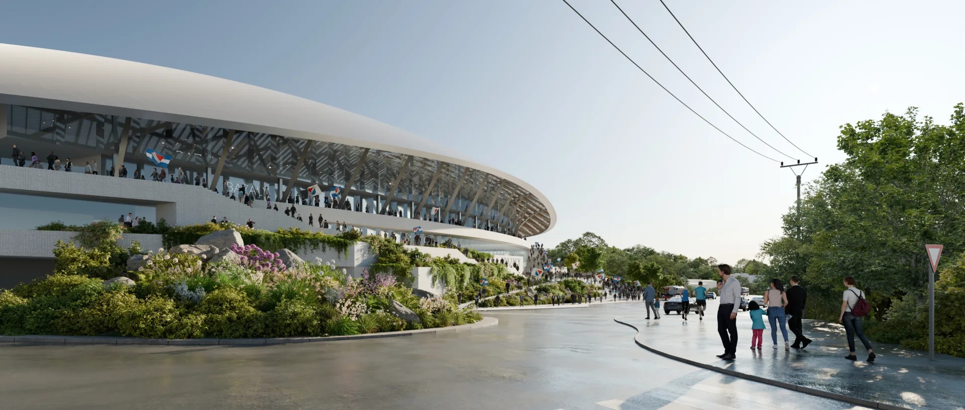Ostrava Stadium design by JKMM Architects