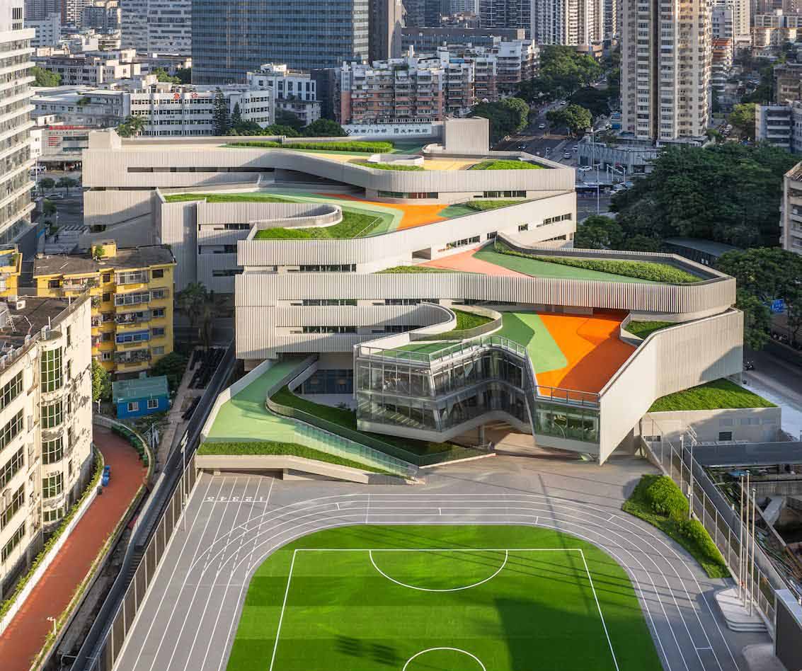Cuizhu Foreign Language School design by Studio Link-Arc